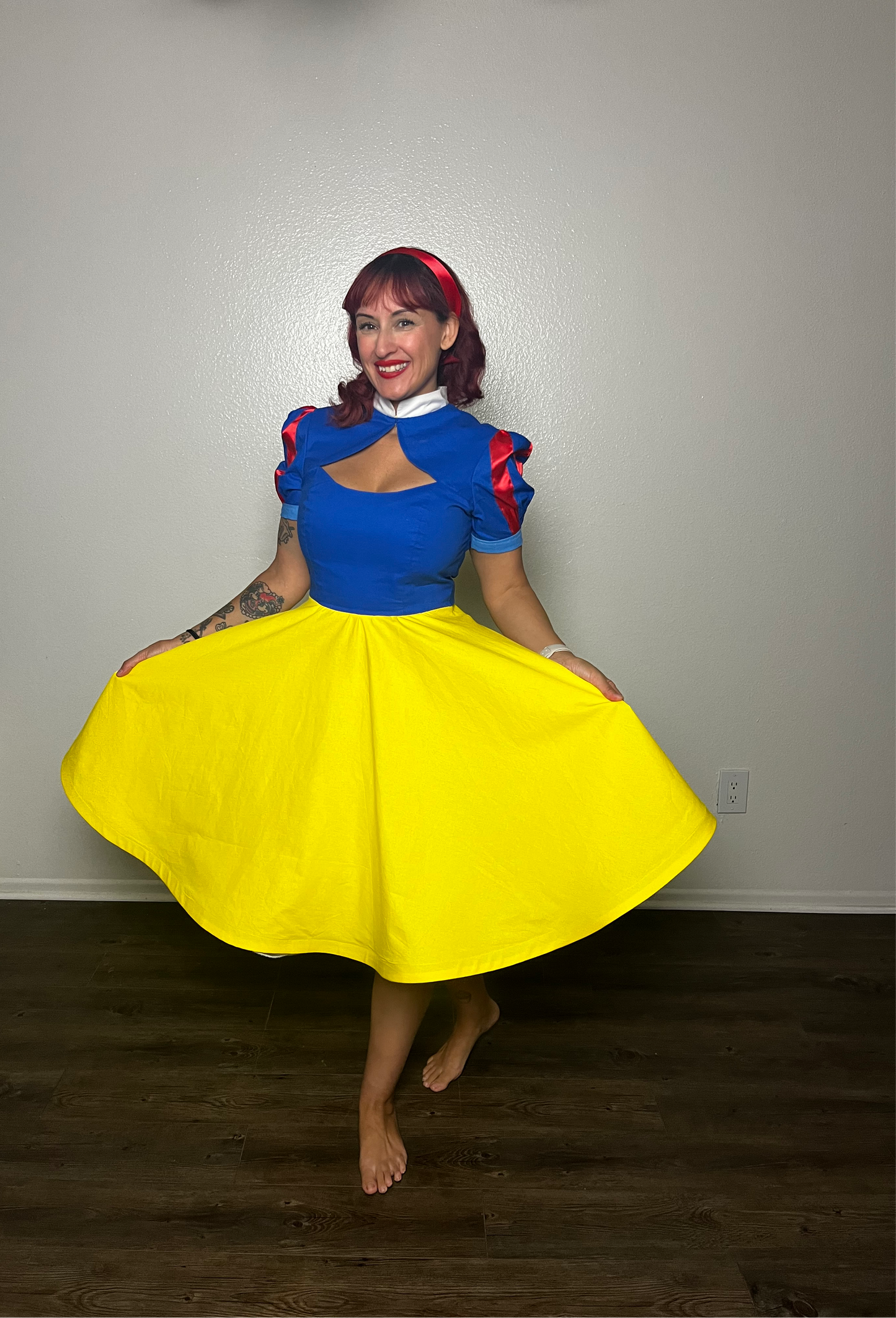 Snow Collar Princess Dress