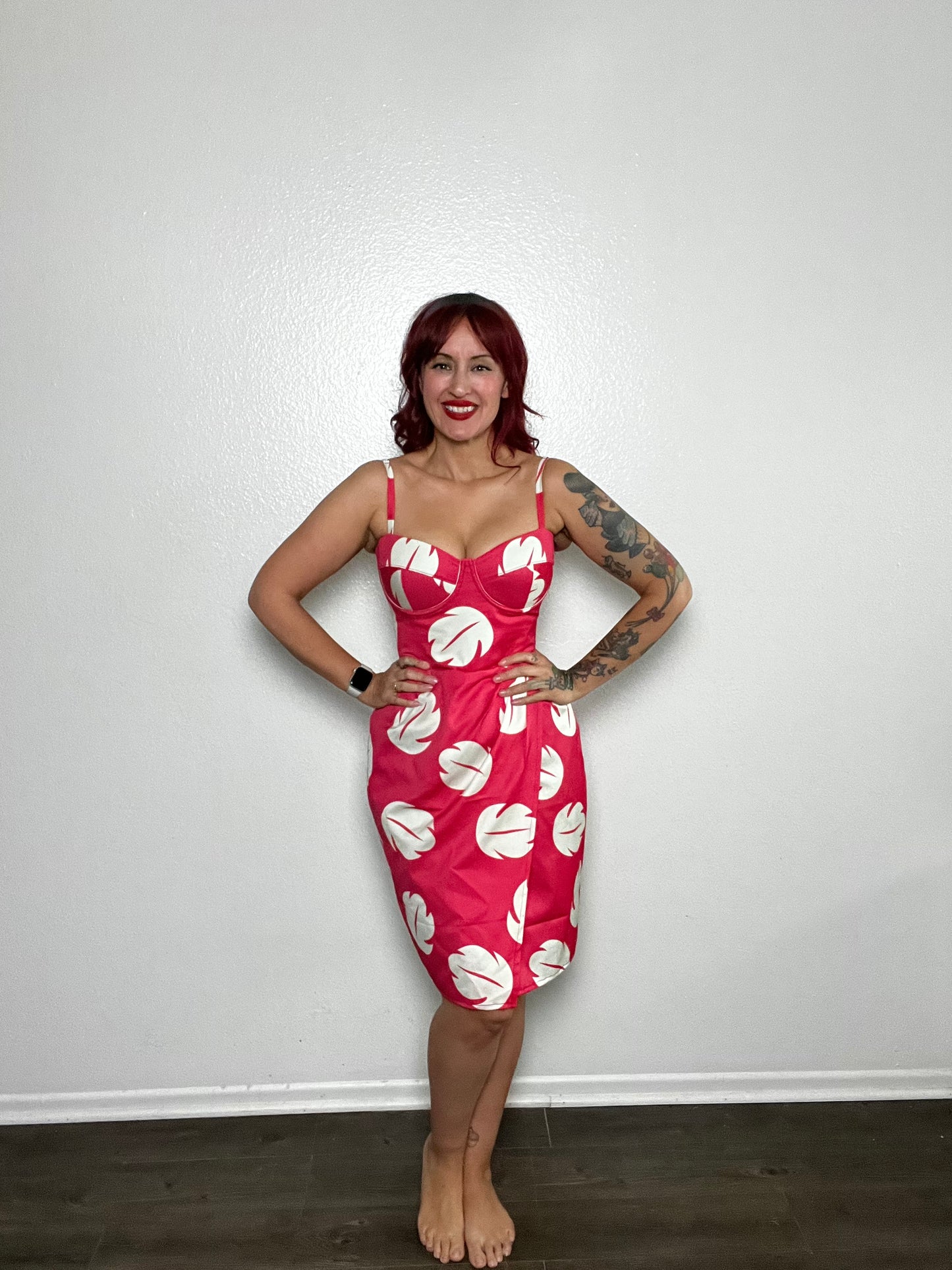 hawaiian corseted Sarong bustier Dress