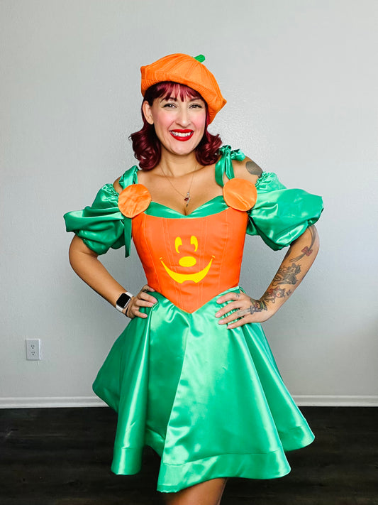 Get Spooktacular Style The Pumpkin Vinyl Corset