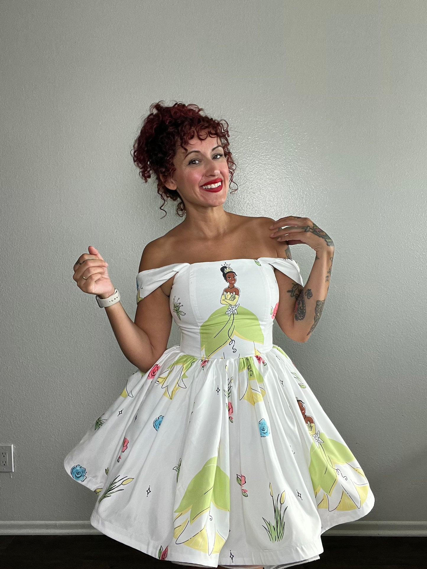 Reworked Princess and the Frog Upcycled Mini Dress
