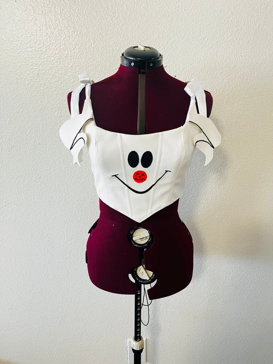 Get Spooktacular Style The Ghost dog Cropped Corset