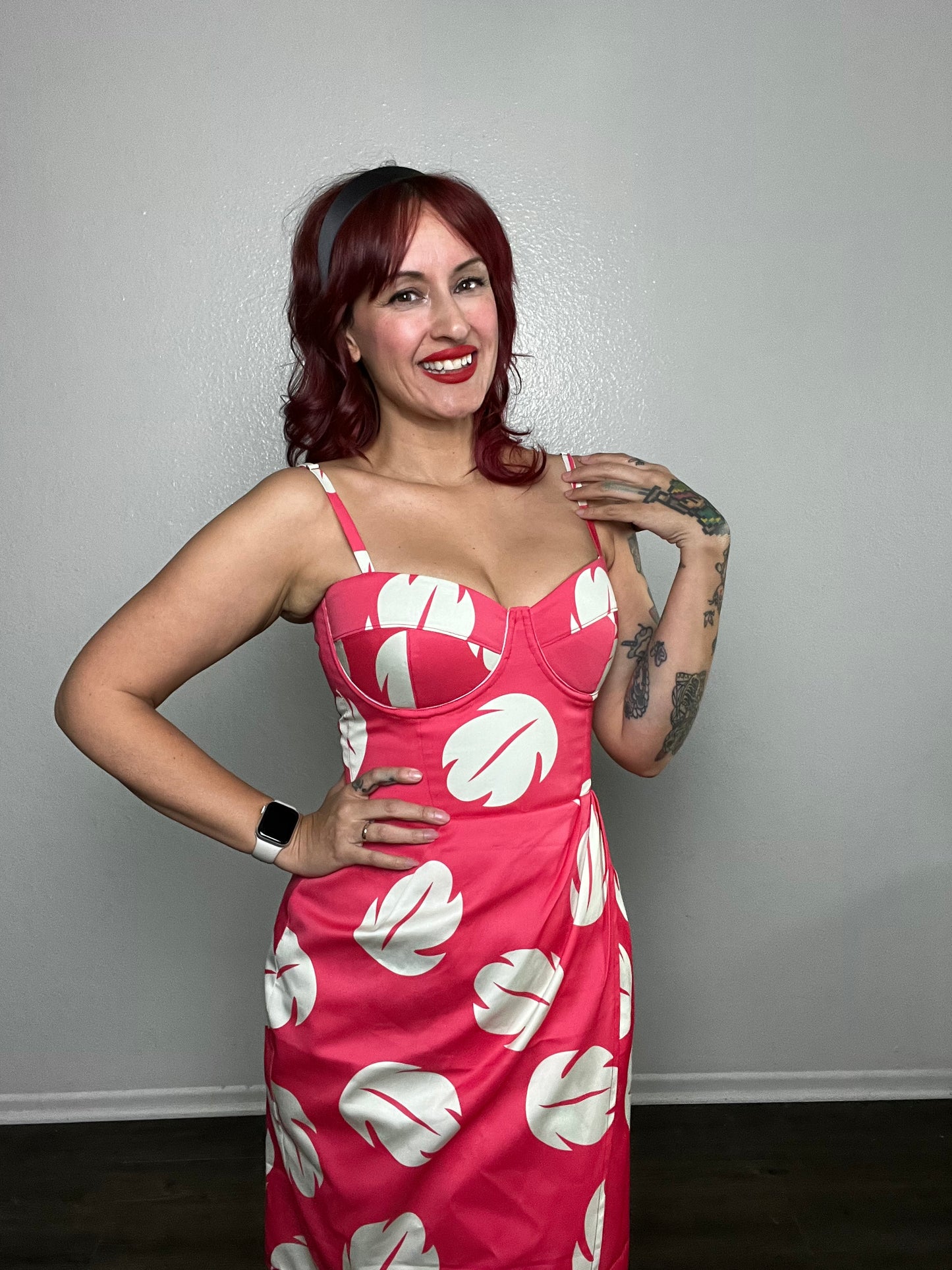 hawaiian corseted Sarong bustier Dress