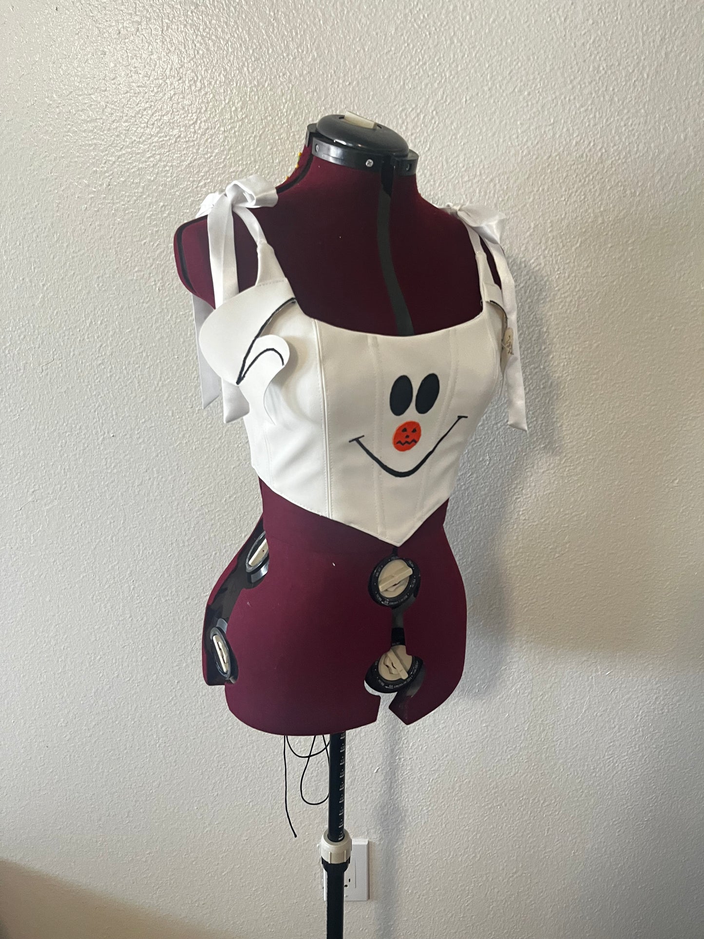 Get Spooktacular Style The Ghost dog Cropped Corset