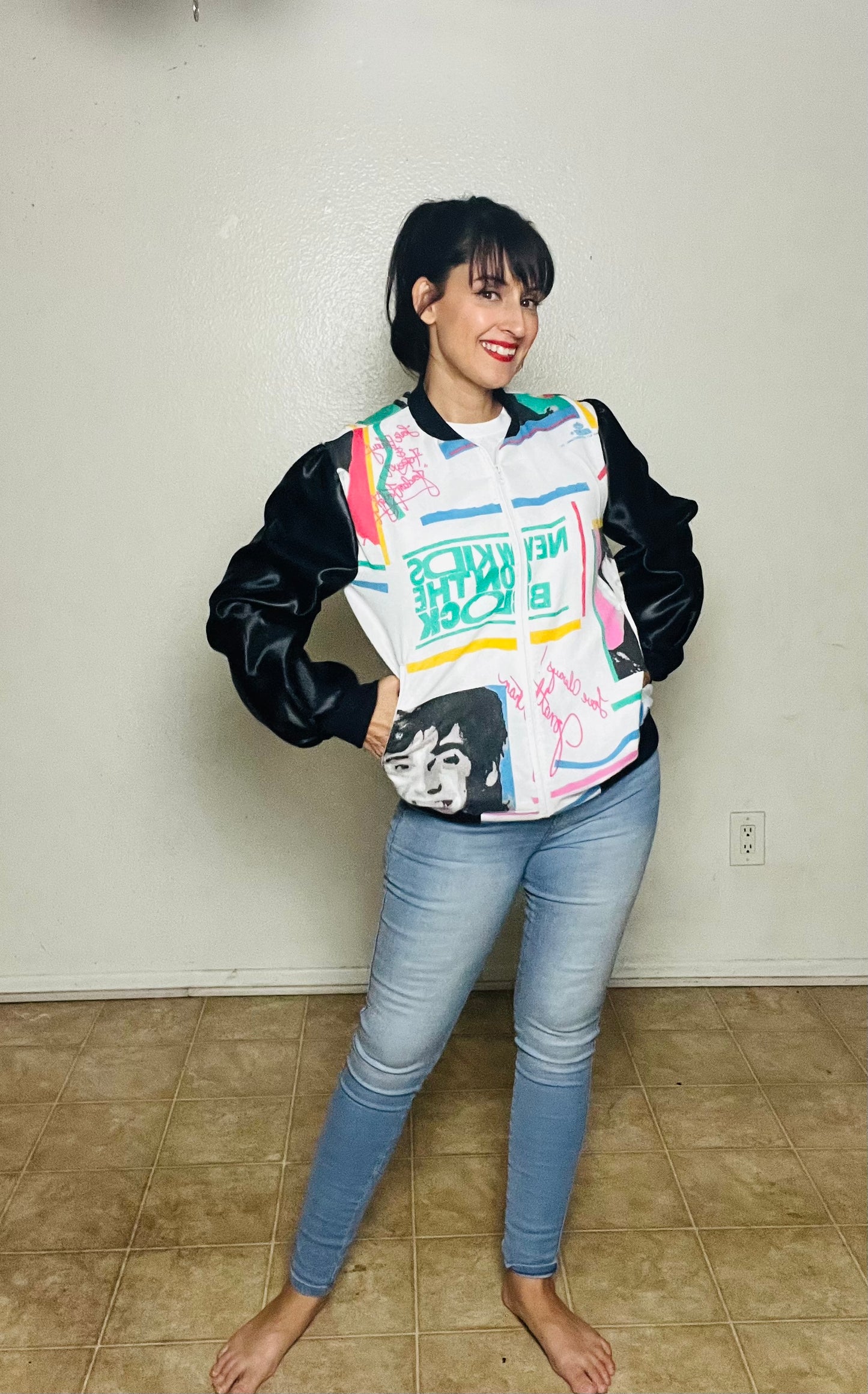NKOTB Upcycled Bomber Jacket