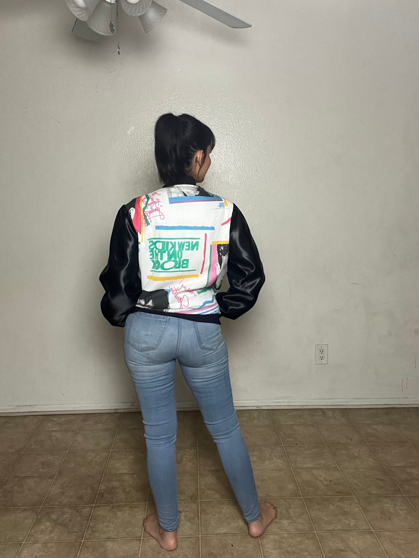 NKOTB Upcycled Bomber Jacket
