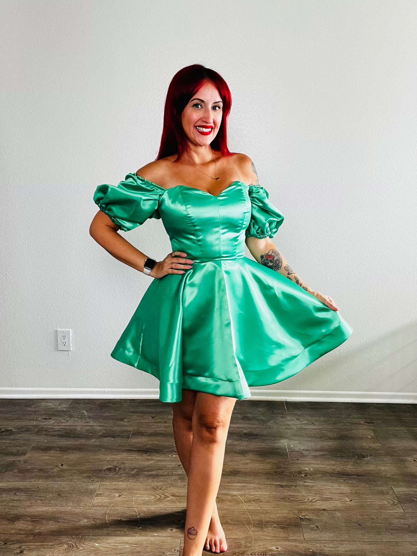 Satin Mini Dress