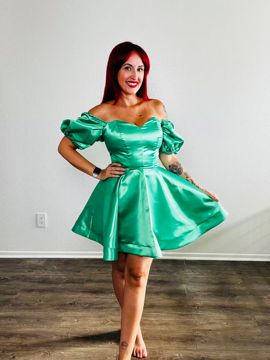 Satin Mini Dress