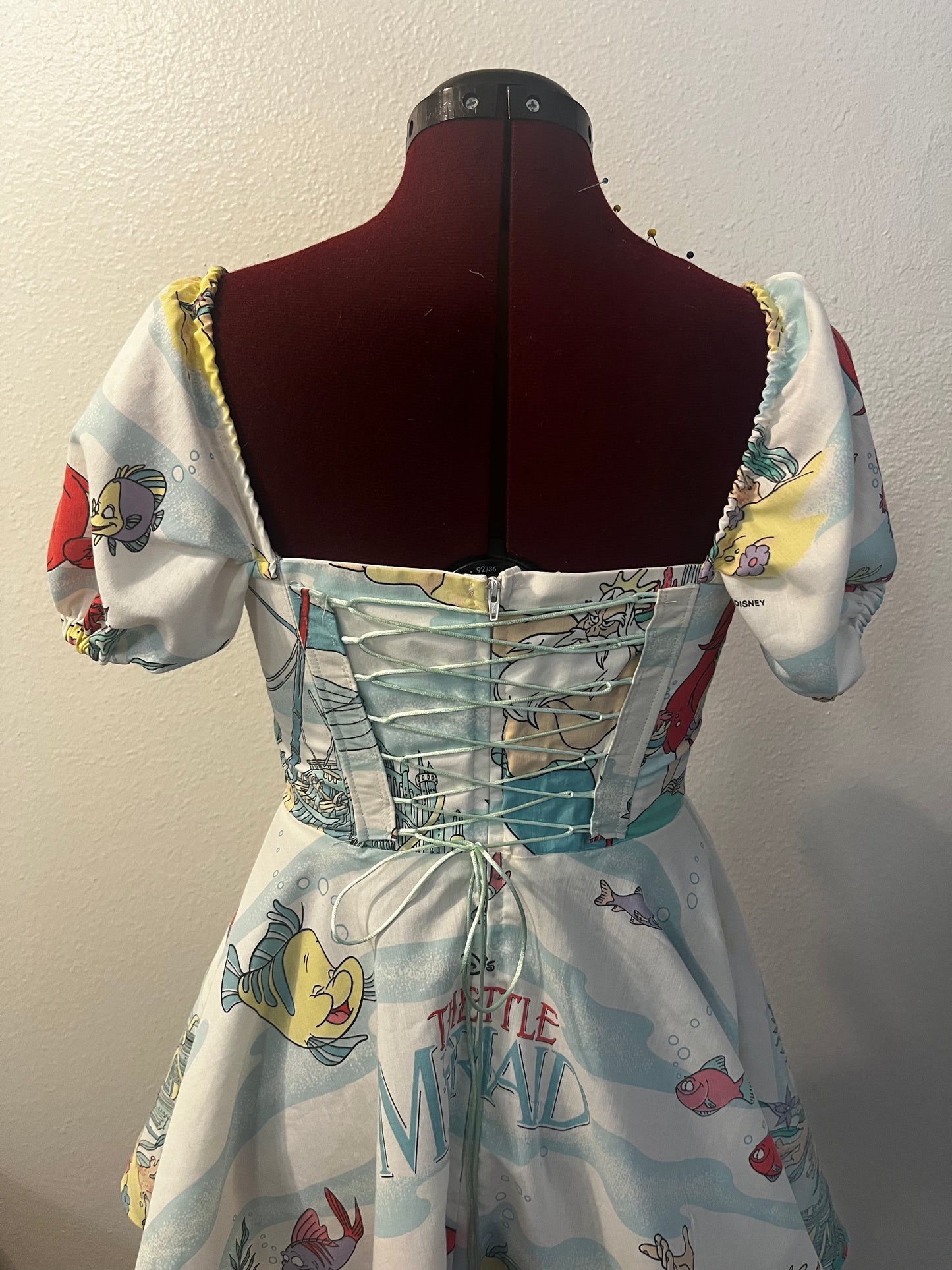 Corseted Little Mermaid Bedsheet Dress