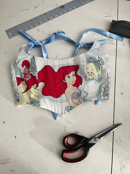 Mermaid Cropped Corset Top