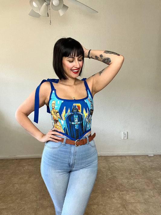 Upcycled Empire Strikes Back Corset Top